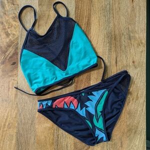 Aerie navy mesh swimsuit 👙